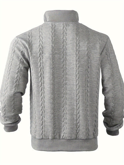 Asger – Vintage herresweater med lynlås - Svendora