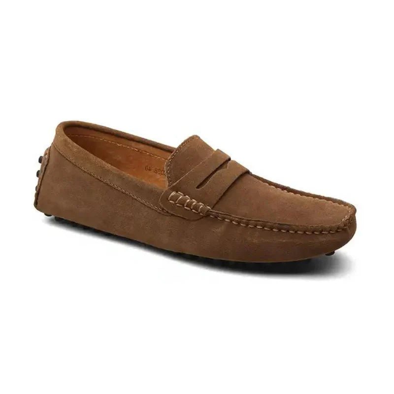 Svendora™| Driver - loafers i ruskind - Svendora