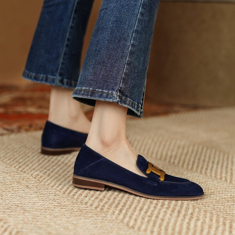 Svendora™ | Loafers i ruskind - Svendora